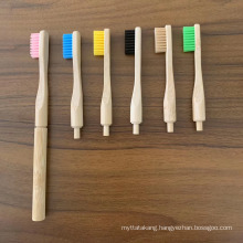 FDA&Ce OEM Natural Bamboo Toothbrush with Charcoal Fibre Bristles